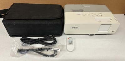 Epson PowerLite 83+ EMP-83H 3LCD Projector ONLY 66 Lamp Hours Remote Cables Bag!