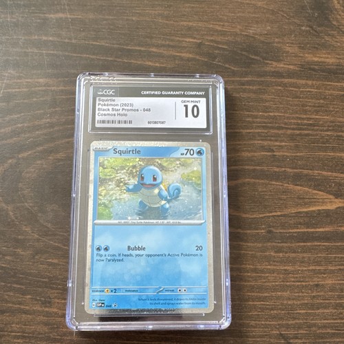 CGC 10 Squirtle 048 Pokemon TCG SV Scarlet & Violet Promo Cosmos Holo ENG