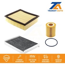 Air Cabin Engine Cartridge Oil Filters (3 Total) Kit For 18-21 Ford F-150 3.0L