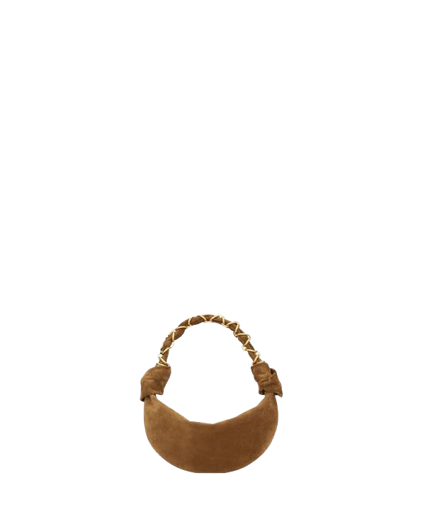 SAINT LAURENT Amalia $2700 Caramel Cognac Suede Hobo Bag New & Authentic
