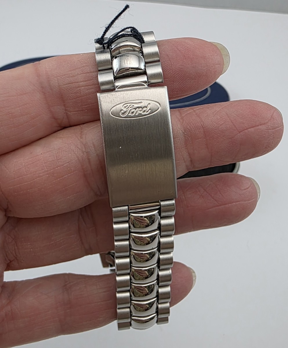 Vtg Rare Triple Animated Ford Mustang Watch F117M S5-3 