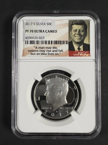2017-S Silver Kennedy Half Dollar NGC PF70 Ultra Cameo