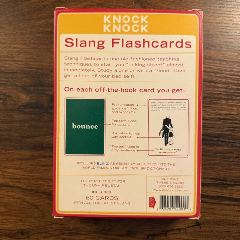 Slang Flashcards by Knock Knock Funny Urban Dictionary Novelty Talking Street - Image 4 of 4