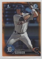 2016 Bowman Chrome Prospects Orange Refractor 24/25 Mike Gerber #BCP241 0v9m