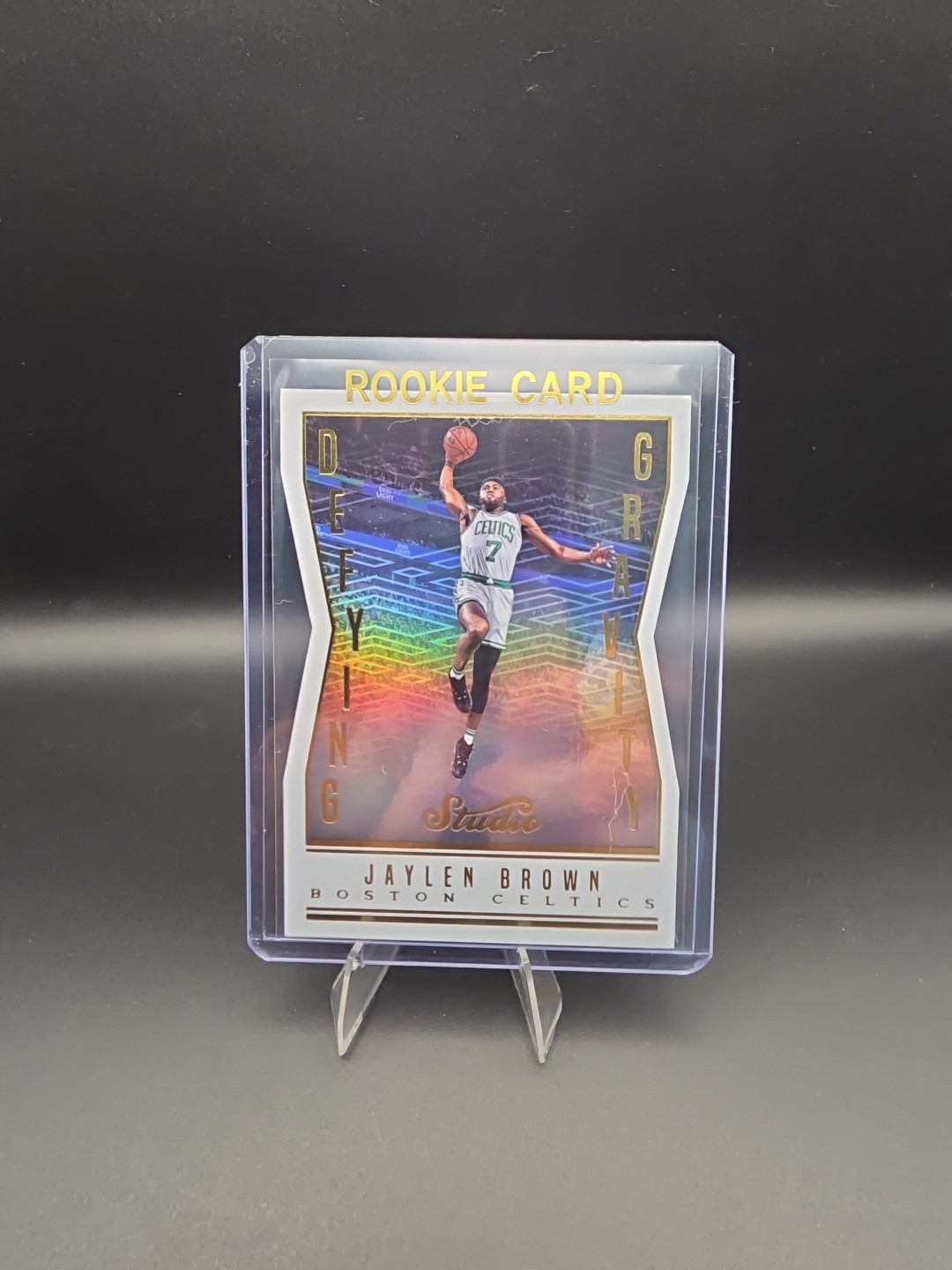 2016-17 Jaylen Brown Panini Studio Defying Gravity Rookie Card RC No. 10 Mint