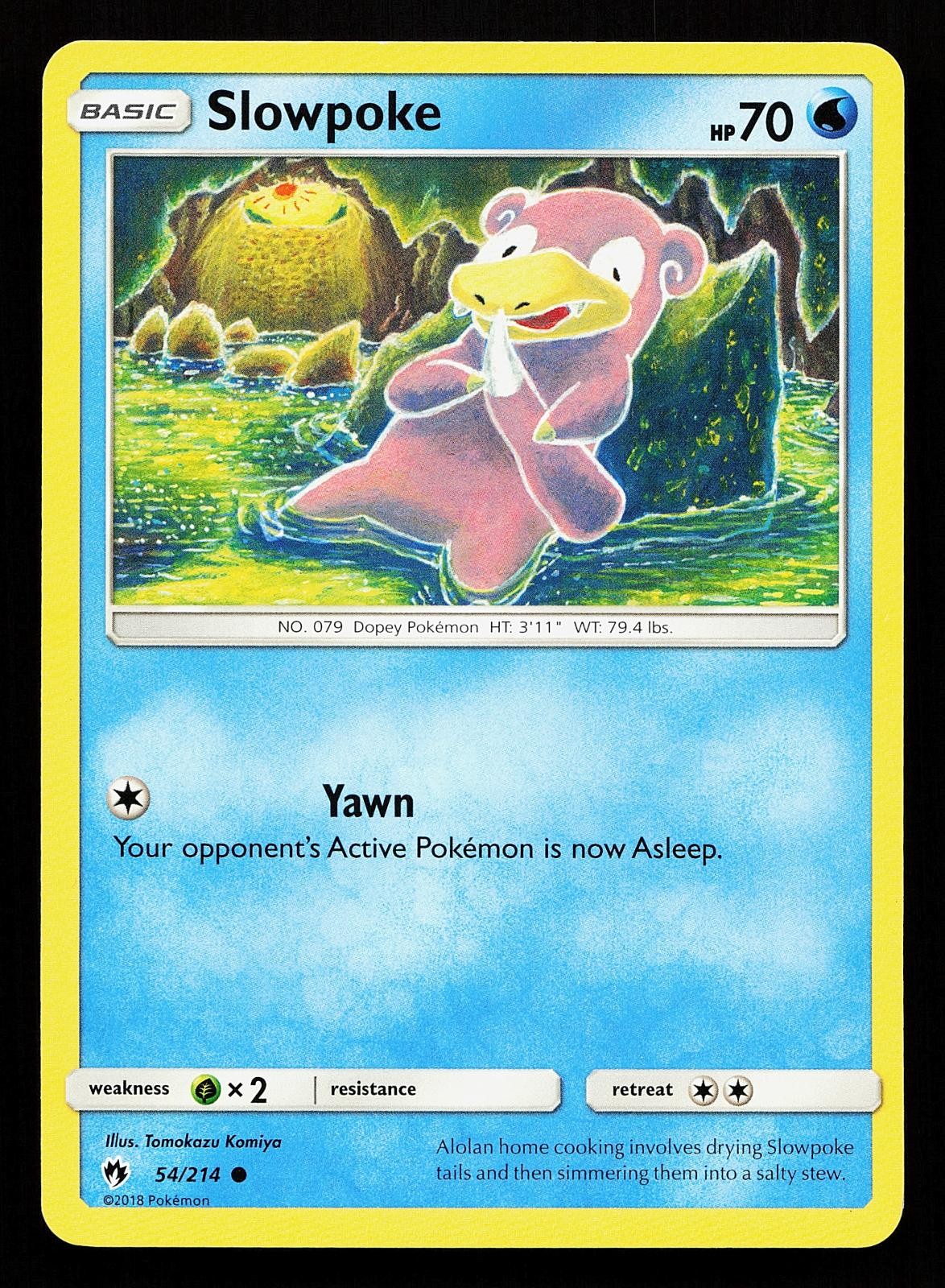 Slowpoke 54/214 Common Lost Thunder Pokemon Card