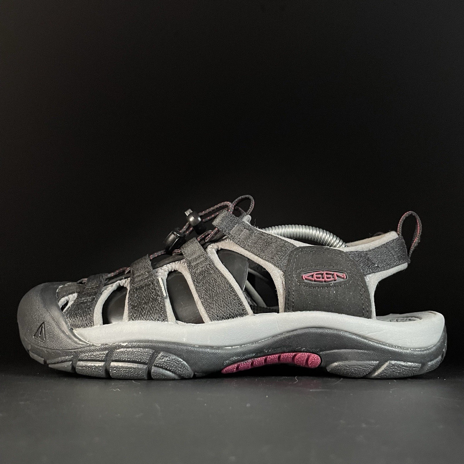 Sandalo casual Keen Newport H2 donna taglia 8 5 viola grigio impermeabile punta chiusa