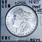 1885 BU GEM MORGAN SILVER DOLLAR UNC MS+++ U.S. MINT RARE COIN 8514