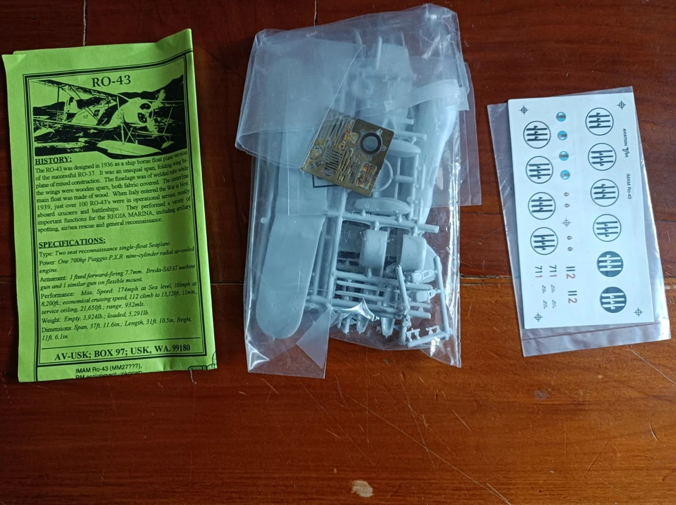 Aviation USK Imam Ro 43  1/72 Regia Aeronautica - Immagine 2 di 2