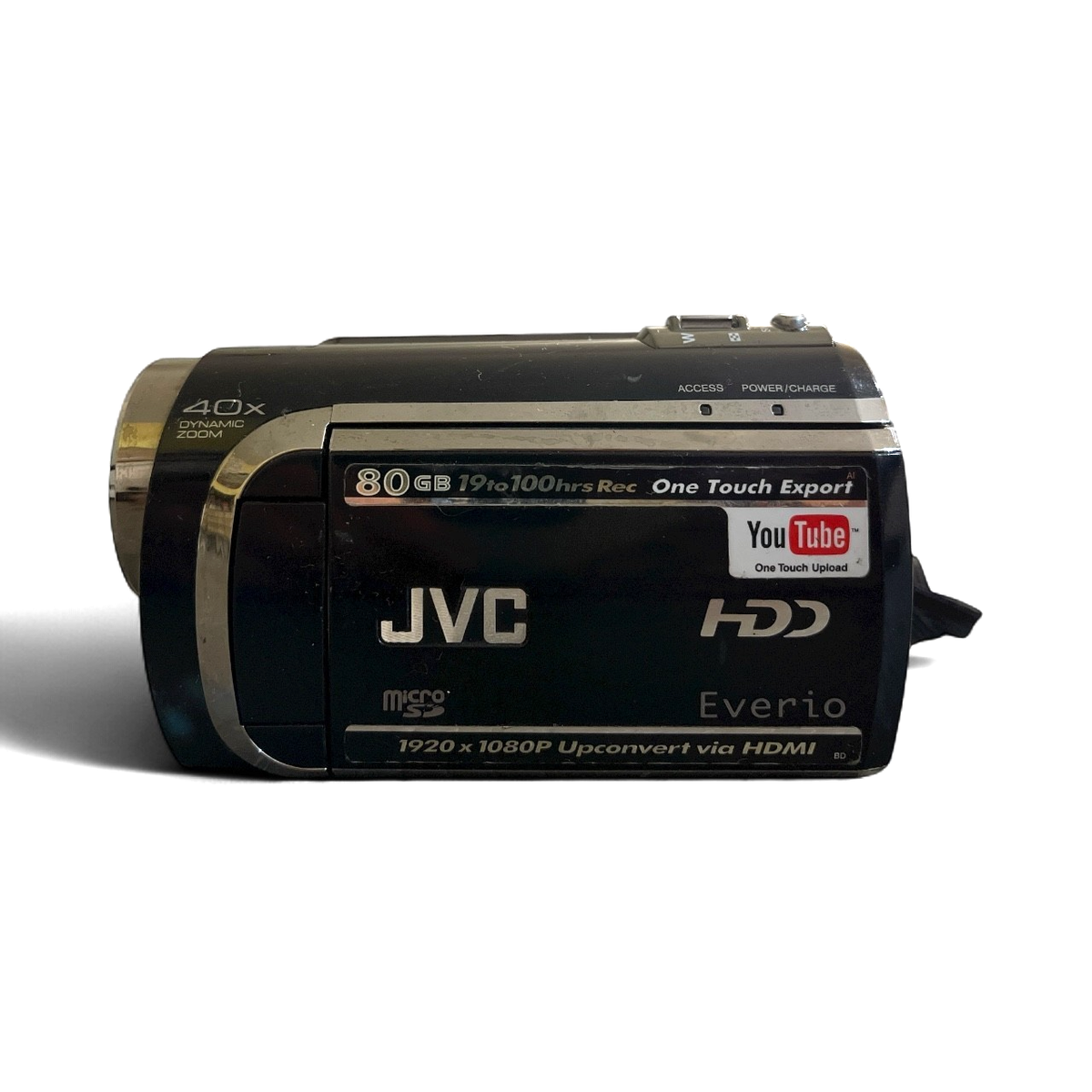 JVC Everio GZ-MG670SU 80GB HDD Compact Digital Camcorder Black No