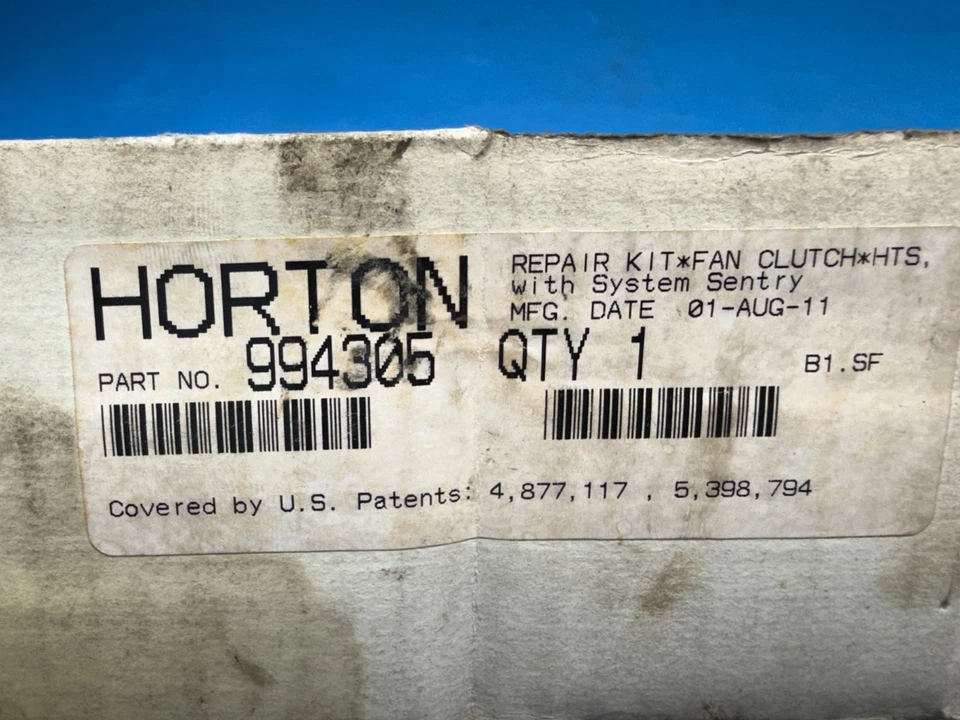 Kit de reparación de revisión de embrague de accionamiento de ventilador Horton 994305 HTS 9,5" Foto 2 de 4