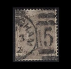 GB stamps - 1880 - 4d grey/brown sg160 - used filller plate 17 wmk cwn
