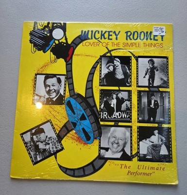 LP SEALED MICKEY ROONEY LOVER OF THE SIMPLE THINGS 1985 PLAYBACK LP-L12332
