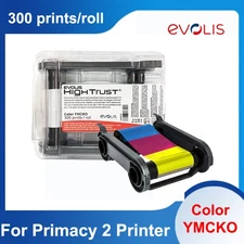New R5F208C134 Evolis Color Ribbon YMCKO for Primacy 2 ID Card Printer