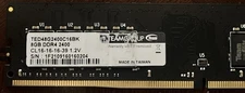 TeamGroup 8GB DDR4‑2400 UDIMM RAM TED48G2400C16BK CL16 1.2V – Tested Working