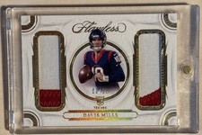 2021 Panini Flawless Debut Duals Relic Davis Mills RC 2Color Patch #DD23 3/10