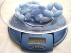 AIL Aluma Blue 33 CHALCEDONY Bead Stones Sterling Silver Clasp Necklace 250 Gram — photo 2