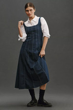 Reformation Amory Denim Midi Dress Size 12