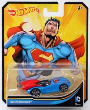 Hot Wheels Superman Car DC Comics Series - BDM53 NRFP 2014 Blue 1:64