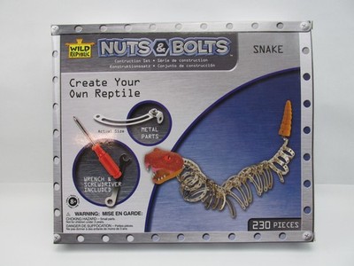 Wild Republic Nuts & Bolts Snake Reptile 230 Piece Construction Set