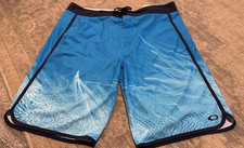 Oakley Board Shorts Mens Sz 36 Blue Swim Outdoor