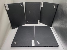 LOT OF 5 Lenovo ThinkPad T470 14  NO RAM/SSD BOOTED TO BIOS AS IS READ