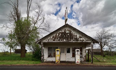 #ad Photo:Old gas station and pumps outside tiny Kent in Central Oregon $12.99