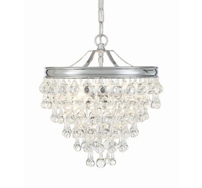 Crystorama Lighting Group 130 Calypso 3 Light 13''W Crystal - Chrome