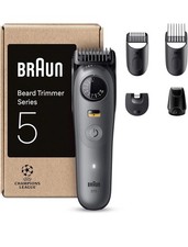 Braun Beard Trimmer Series 5 BT5525, +5 Styling Tools,Ultra Sharp Blade, 120 Min