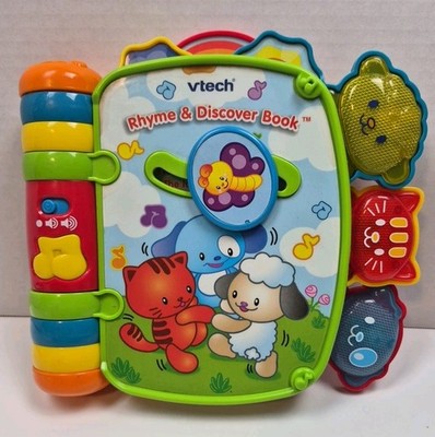 VTech Rhyme and Discover Story Book Lights & Sound with Batteries Works Great