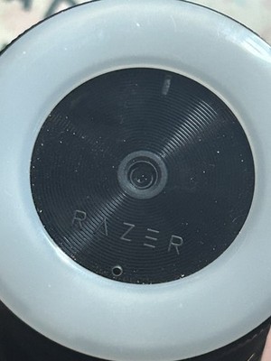 Razer - Kiyo 1920 x 1080 Webcam with Adjustable Ring Light - Black
