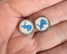 10 Pce DETROIT LIONS Slide Charms Metal Enamel Bracelets Jewelry Charms