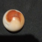 Peltier Glass Swirl Marble, White/Blue/Orange  Swirl Glass UV Reactive 25 Mm — photo 3
