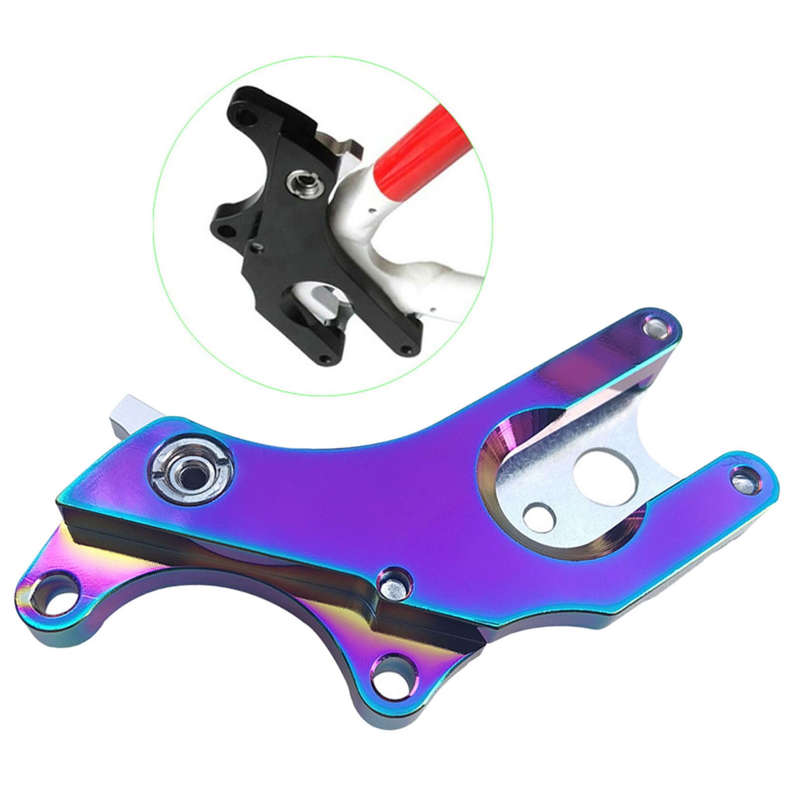 Aluminium Alloy Bike Disc Brake Bracket Frame Adapter Road Bike Conversion