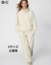 UNIQLO Sweat Straight Pants S Natural New with Tag