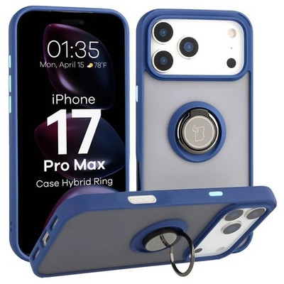 Handyhülle mit Fingergriff für iPhone 17 Pro Max Bizon Case Cover Getönt/Blau