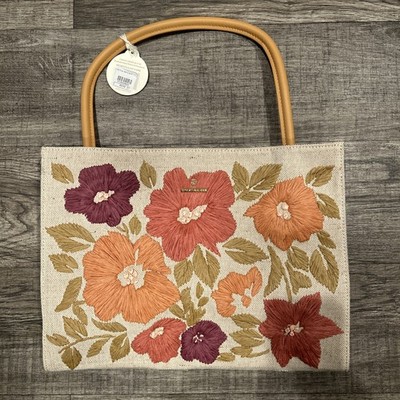 Spartina 449 Daufuskie Island Tote Piper Raffia Multi Brand New  Retail $234