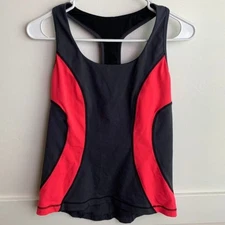 Jo+Jax Gray & Melon Jetway Racerback Tank Top Size Small Adult