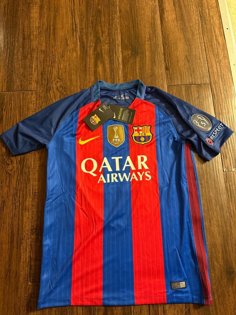 Messi #10 FC Barcelona Champions League 2016-2017 Short Sleeve