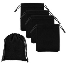 Bluetooth Headphone Bag, 5 Pcs 3.54x2.76 Inch Headset Carrying Pouch Black