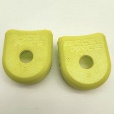 RaceFace Alloy Crank Arm Boots Small Chartreuse Green One-Pair OPEN PACKAGE