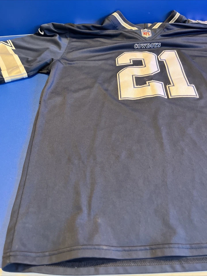 Camiseta de fútbol americano Dallas Cowboys 2xl azul NFL fútbol Ezekiel Elliott Zeke Nike Foto 4 de 4