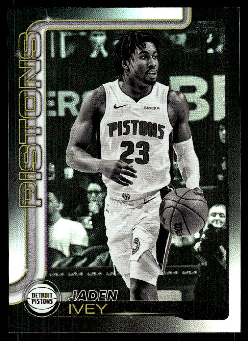 Jaden Ivey 2025-26 Topps #45 Pistons Insert FREE SHIPPING StackedPacks