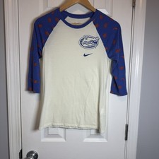 University of Florida Gators 3/4 Sleeves NIKE T-Shirt Women’s Size Small S Blue
