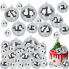 26 Pcs Disco Ball Decor Mini Disco Balls Hanging Ornaments for Party