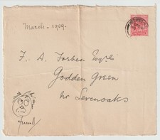 John Hassall Signed Sketch - English Illustrator