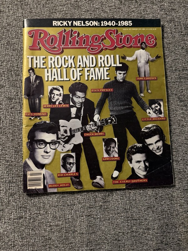 Rolling Stone  First Inductees Into The Rock And Roll HOF. +Record mint
