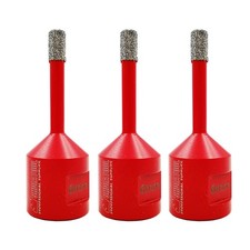 SHDIATOOL 3pcs 6mm Dry Diamond Core Drill Bits Cut Porcelain Tile Hole Saw Tool