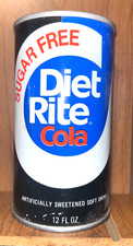 EMPTY 12oz Diet Rite Cola Soda Can by Graf's Beverages in Milwaukee WI
