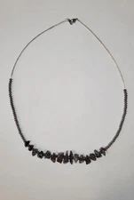Handmade Necklace Polished Stones New